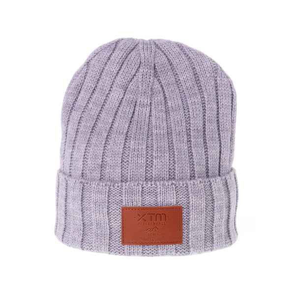 Light Grey Marle | XTM Zane Beanie, Front View. 