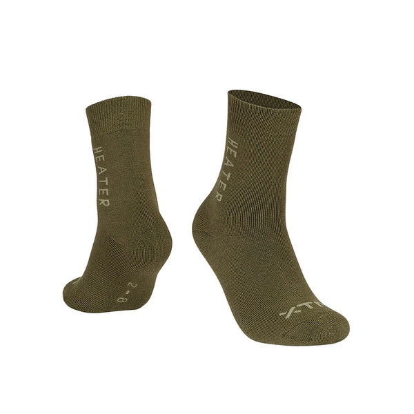 Kalamata | XTM Heater Merino Blend Outdoor Crew Sock Image Showing No Logos Or Titles.
