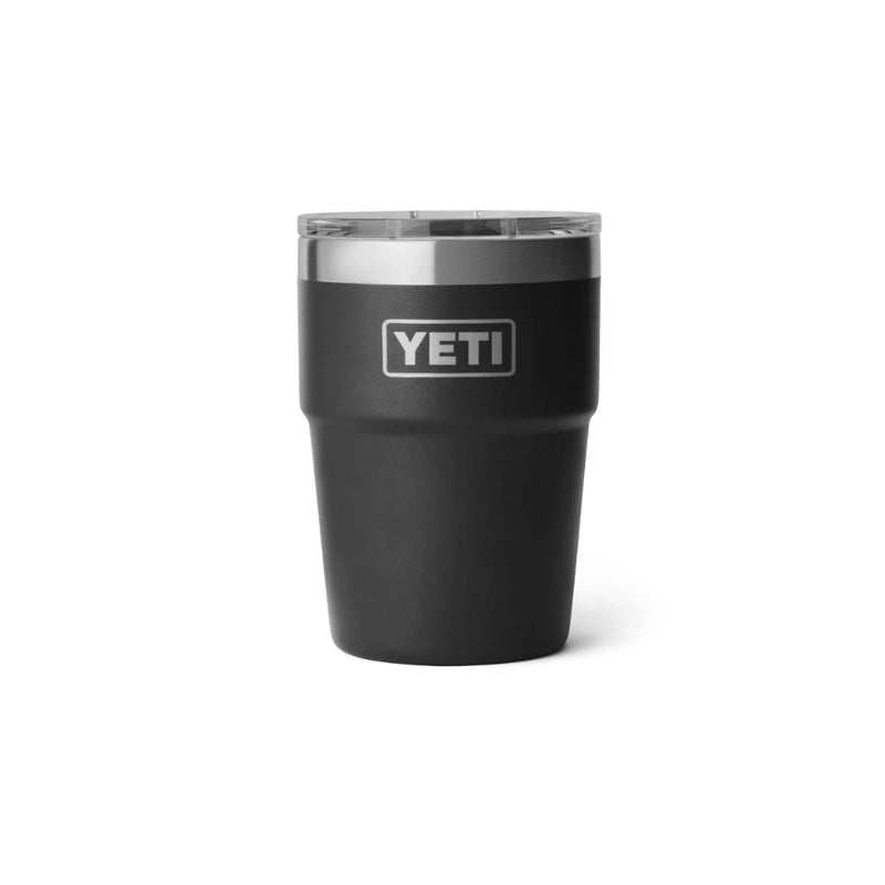 Black | YETI 16oz Rambler Stackable Cup Image Showing No Logos Or Titles.