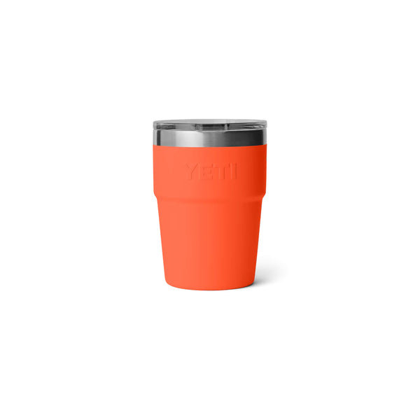 Papaya | YETI 16oz Rambler Stackable Cup Image Showing Back View.