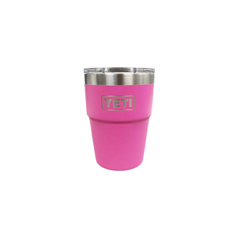 Wildflower Fuchsia | YETI 16oz Rambler Stackable Cup Image Showing No Logos Or Titles.