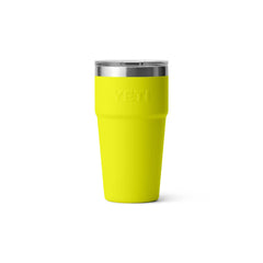 FIrefly Yellow | YETI 20oz Rambler Stackable Cup Image Showing Back View.