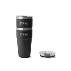 Black | YETI 20oz Rambler Stackable Cup Image Showing A Stack of Cups.