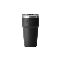 Black | YETI 20oz Rambler Stackable Cup Image Showing Back View.