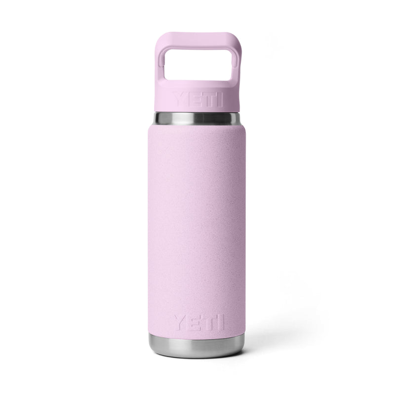 Cherry Blossom | YETI 26oz Bottle With Straw Lid Image Showing Back View.