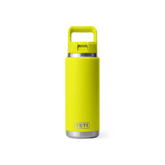 Firefly Yellow | YETI Rambler 26oz Bottle With Straw Lid Image Showing No Logos Or Titles.