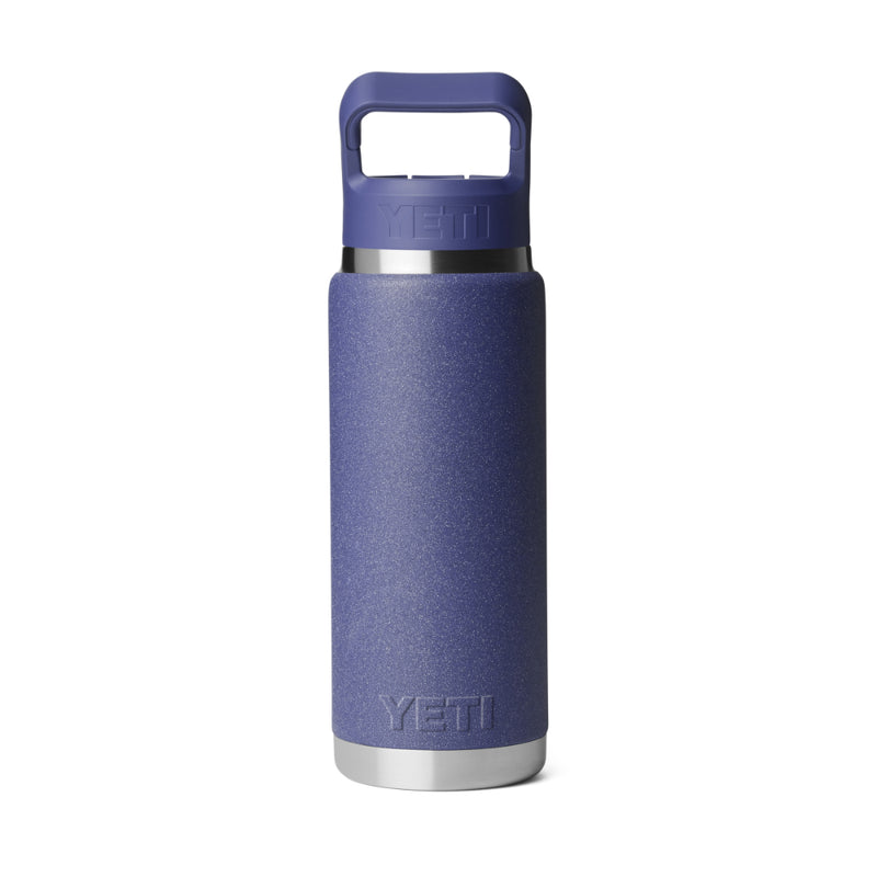 Moon Dust | YETI 26oz Bottle With Straw Lid Image Showing Back View.