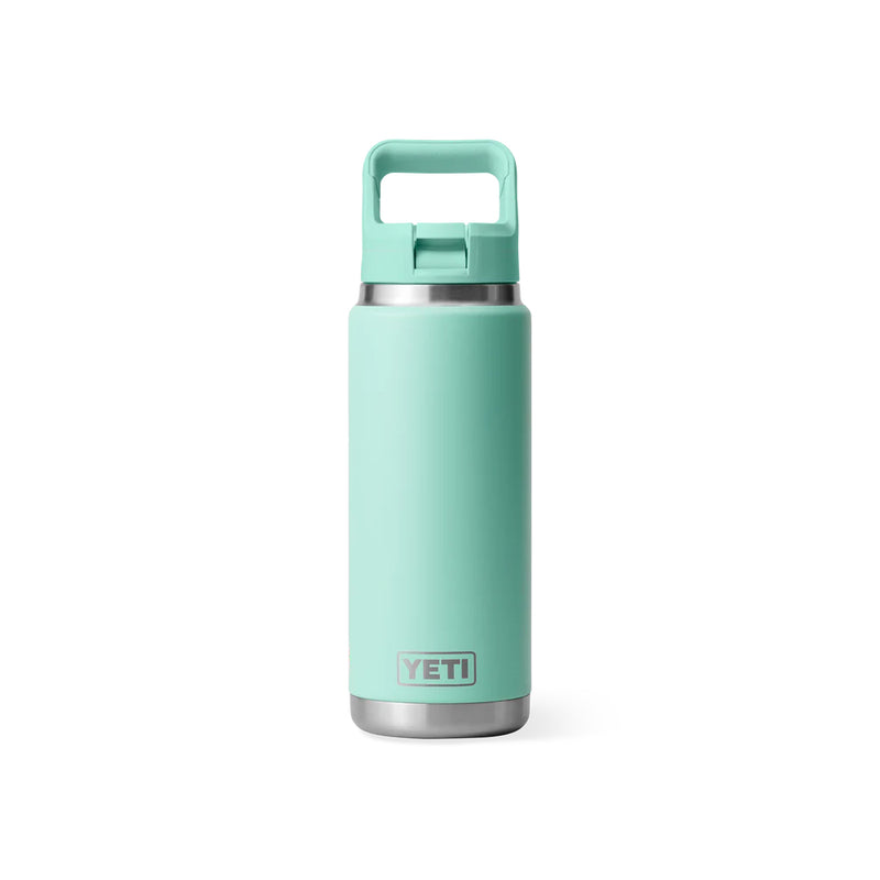Seafoam | YETI Rambler 26oz Bottle With Straw Lid Image Showing No Logos Or Titles.