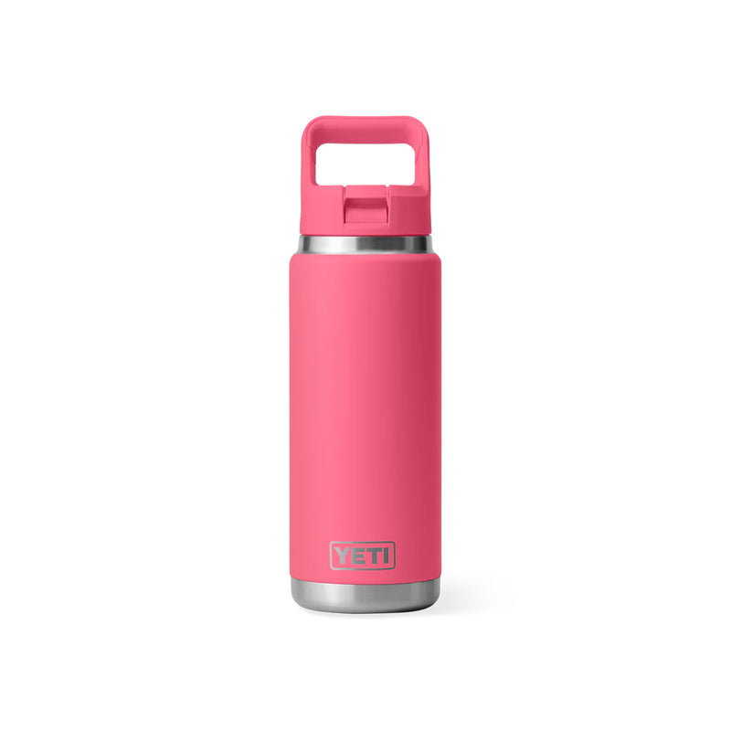 Tropical Pink | YETI Rambler 26oz Bottle With Straw Lid Image Showing No Logos Or Titles.