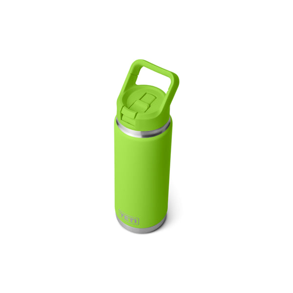 Venom | YETI Rambler 26oz Bottle With Straw Lid Image Showing Top View, Sipper Straw Down.