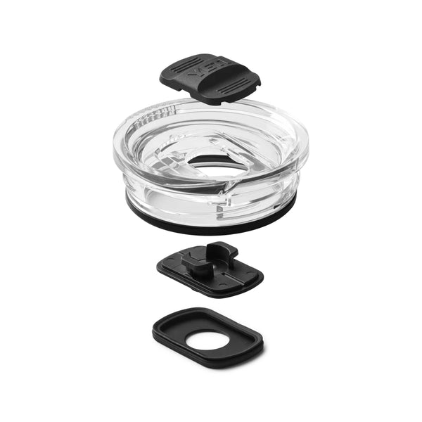 YETI 30oz Rambler Stronghold Lid | Image Showing View Of All Component's Of The Stronghold Lid. 