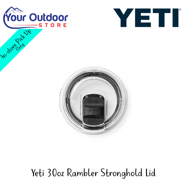 YETI 30oz Rambler Stronghold Lid | Hero Image Showing All Logos And Titles.