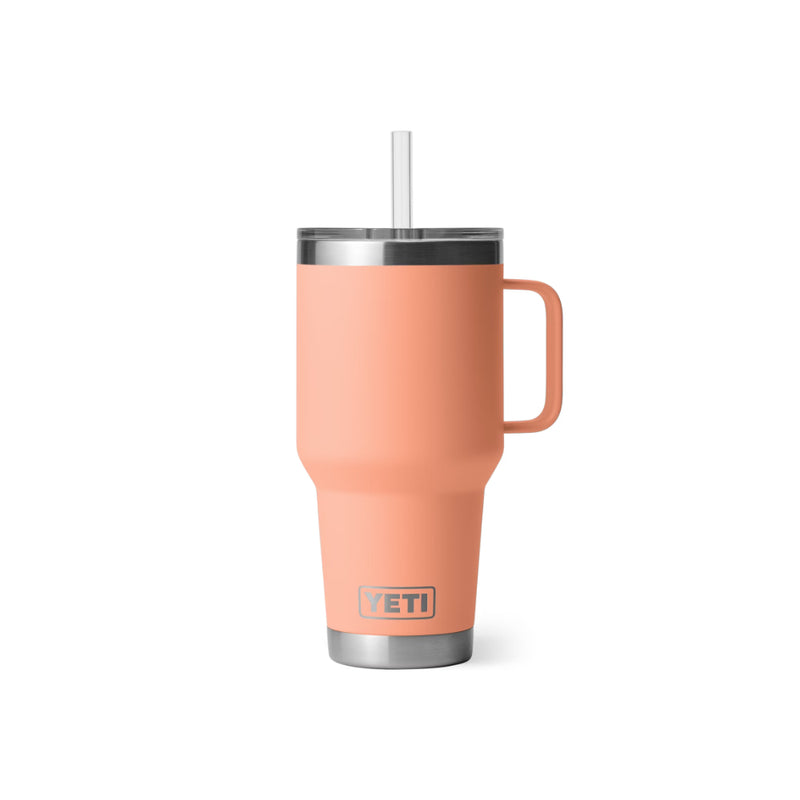 Lowcountry Peach | YETI 35oz Mug Straw Lid Image Showing No Logos Or Titles.