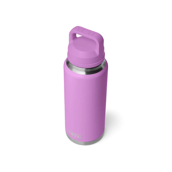 Desert Bloom | YETI Rambler 36oz Bottle With Chug Cap Image Showing Angled Top View, Cap On.
