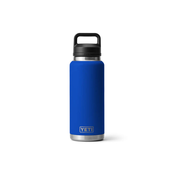Royal Blue | YETI Rambler 36oz Bottle With Chug Cap Image Showing No Logos Or Titles.