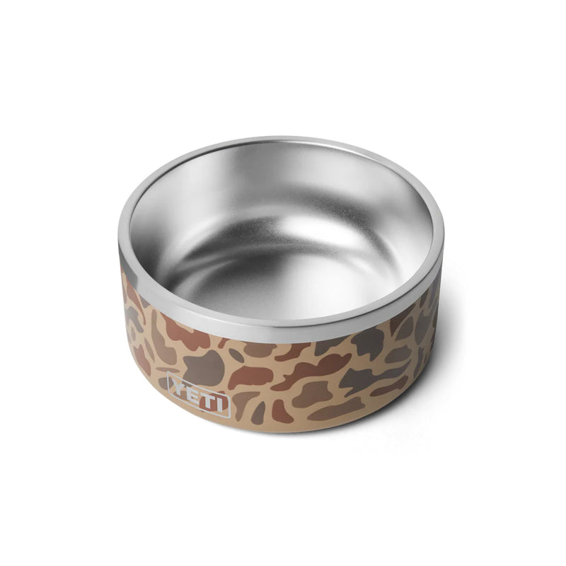 Wetlands Camo | YETI Boomer 8 Dog Bowl Image Showing Angled Top View.