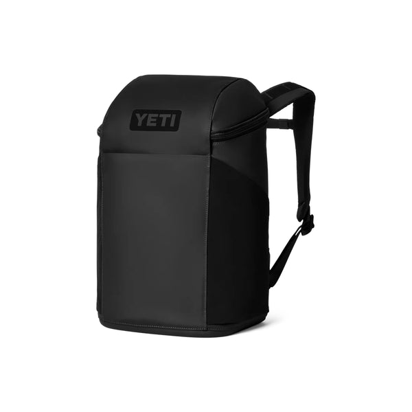 Black | YETI Daytrip Insulated 20L Backpack Image Showing Angled Side View.