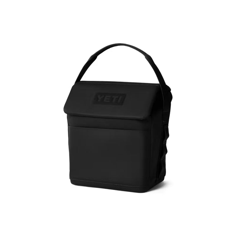 Black / 6L | YETI Daytrip Insulated Lunch Bag Image Showing Angled Side View.
