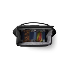 Black / 6L | YETI Daytrip Insulated Top View, Top Open.