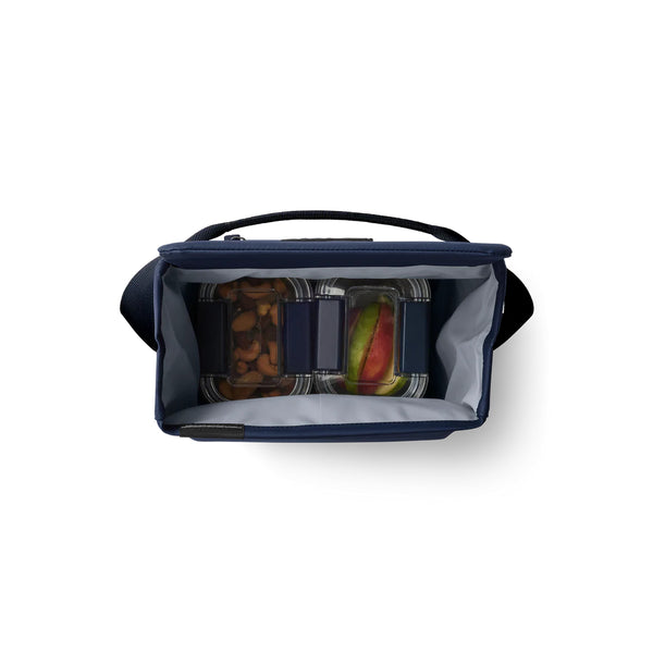 Royal Blue | YETI Daytrip Insulated Lunch Bag Image Showing Top View, Bag Open.
