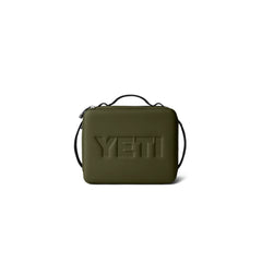 Olive/Black | YETI Daytrip Insulated Lunch Box Image Showing Back View.
