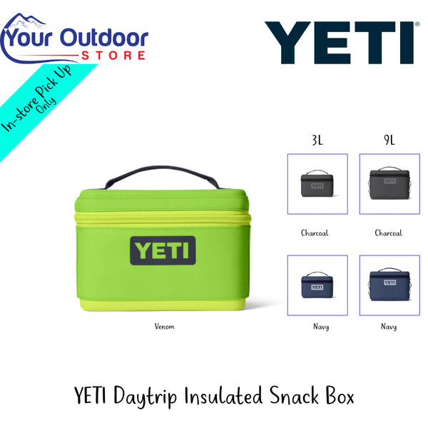 YETI Daytrip Insulated Snack Box | Hero Image Showing All Logos, Titles And Variants.