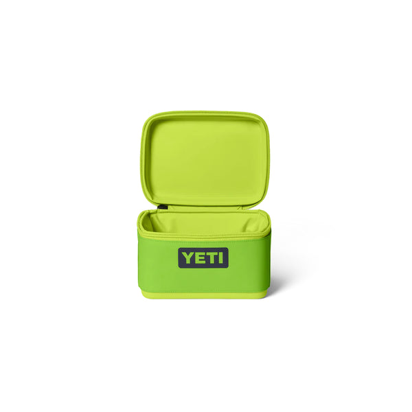 Venom | YETI Daytrip Insulated Snack Box 3L Image Showing Front View With The Lid Up.