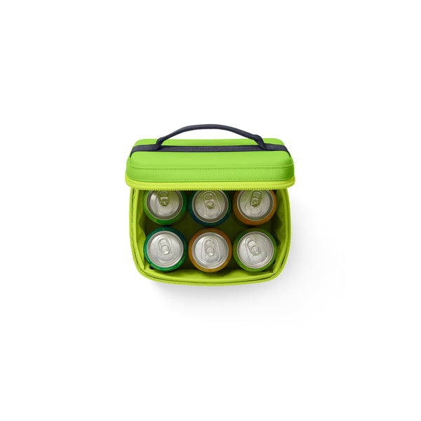 Venom | YETI Daytrip Insulated Snack Box 3L Image Showing Top View, Lid Open And Full Of Cans.