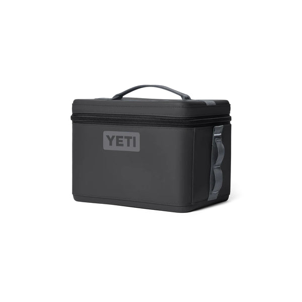 Charcoal | YETI Daytrip Insulated Snack Box 9L Image Showing Angled Side View.