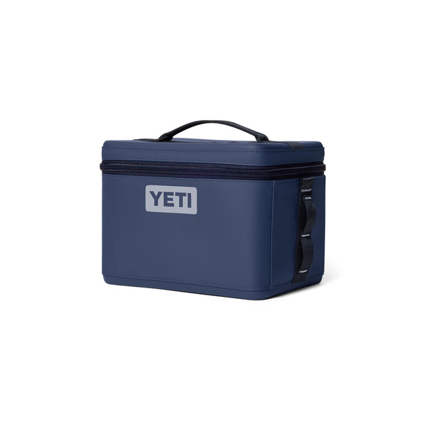 Navy | YETI Daytrip Insulated Snack Box 9L Image Showing Angled Side View.