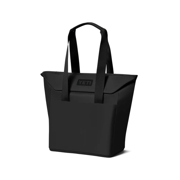 Black | YETI Daytrip Insulated 20L Tote Bag Image Showing Angled Front View.