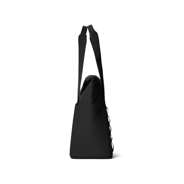 Black | YETI Daytrip Insulated 20L Tote Bag Image Showing Side View.