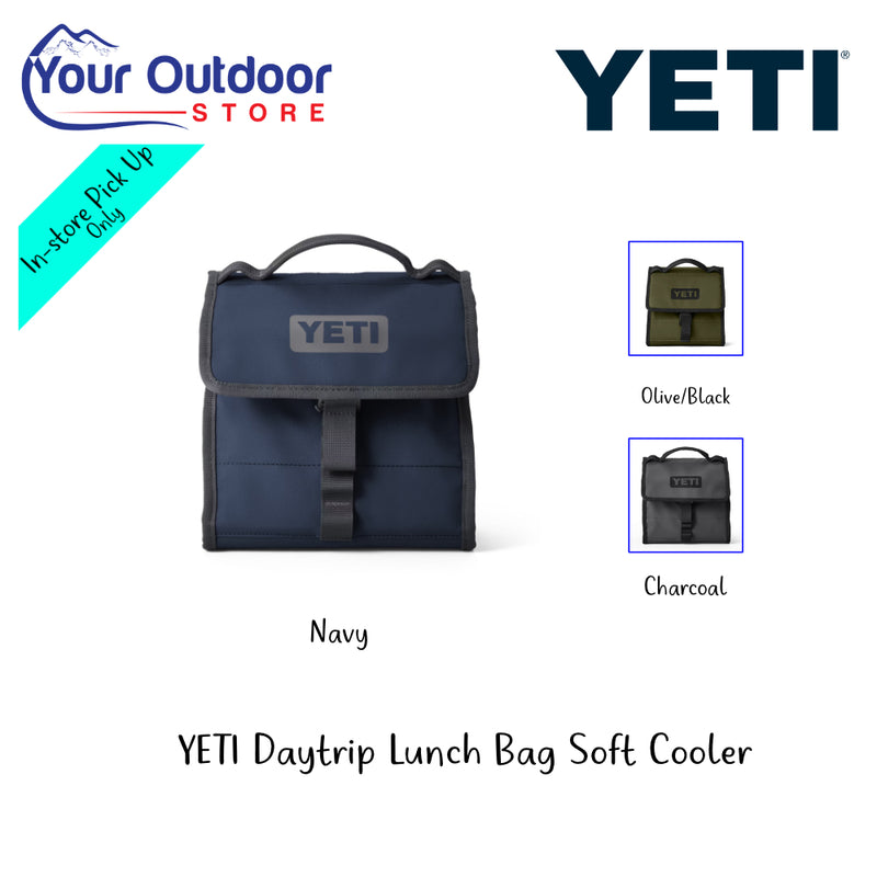 YETI Daytrip Lunch Bag Soft Cooler | Image Showing All Logos, Titles And Variants.