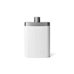 White | YETI Flask & Funnel Image Showing Back View.