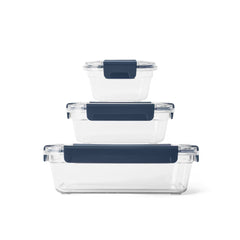 YETI Food Storage | Image Showing All Sizes Stacked On Top Of Each Other, No Logos Or Titles.