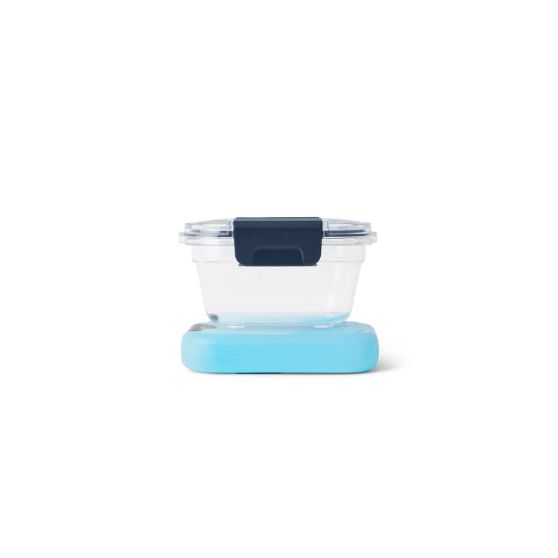 Small | YETI Food Storage Side View With The Container Sitting on A Block Of YETI Thin Ice.