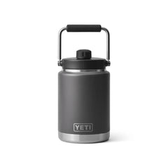 Charcoal | YETI Half Gallon Jug. Front View.