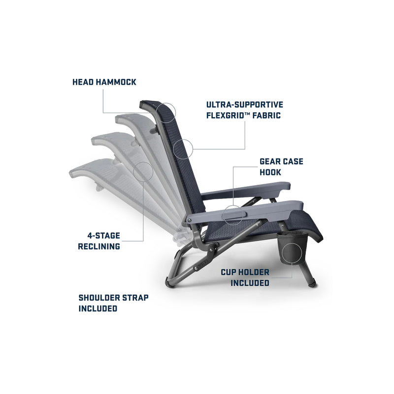 YETI Hondo Beach Chair | Image Showing The Main Features Of The Hondo Beach Chair.
