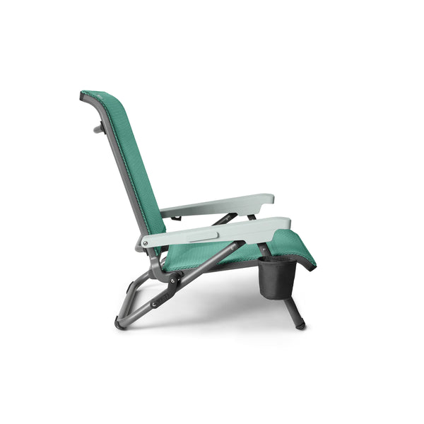 Seafoam | YETI Hondo Beach Chair Image Showing Side View.