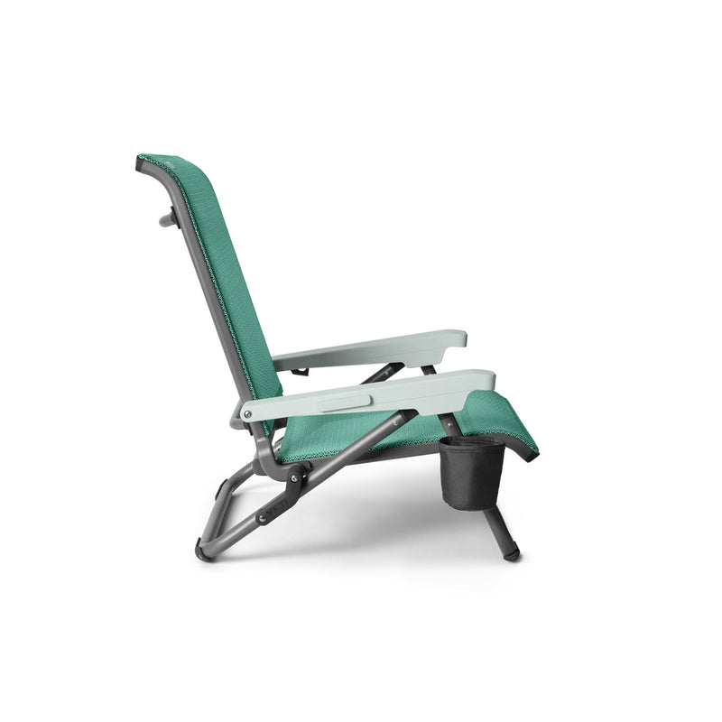Seafoam | YETI Hondo Beach Chair Image Showing Side View.