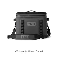 Charcoal | YETI Hopper Flip Bag - 18. Front View