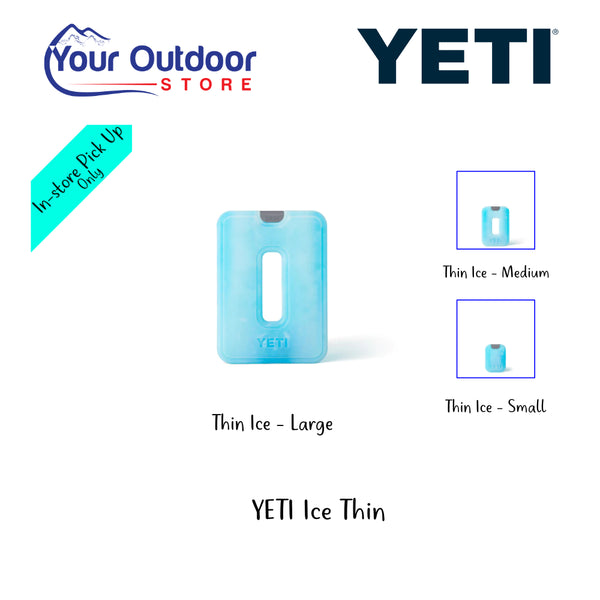 YETI Thin Ice. Hero Image Showing Variants, Logos and Title. 