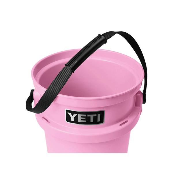 Power Pink | YETI Loadout Bucket 5 Gallon Image Showing View Of Handle.