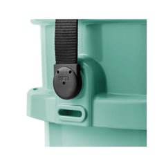 Seafoam | YETI Loadout Bucket Image Showing Close Up View Of Handle Strap And Tie Down Point.