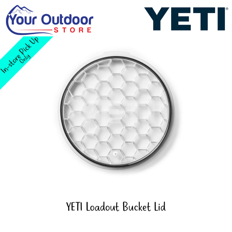 YETI Loadout Bucket Lid | Hero Image Showing Logos And Titles.