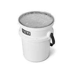 Clear | YETI Loadout Bucket Lid Image Showing Angled View of Lid On Bucket. Loadout Bucket Sold Separately.