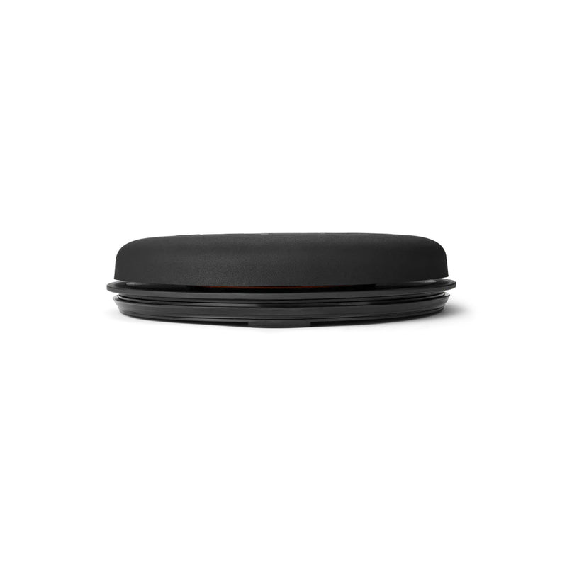 Black | YETI Loadout Bucket Swivel Seat Image Showing Flat Side View.
