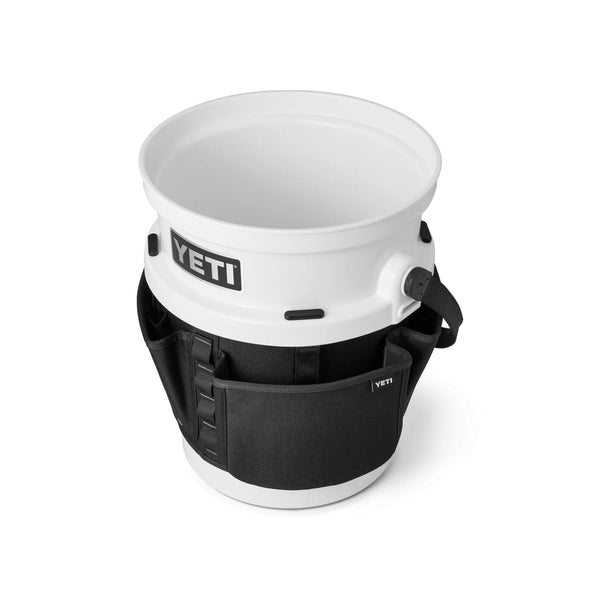 Black | YETI Loadout Bucket Utility Gear Belt Image Showing Gear Belt Attached To A YETI Loadout Bucket (Sold Separately).