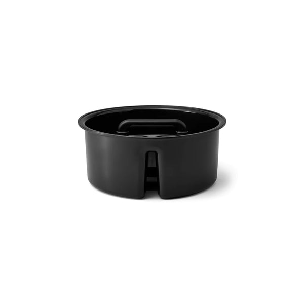 Black | YETI LoadOut Bucket Caddy Image Showing Side View.
