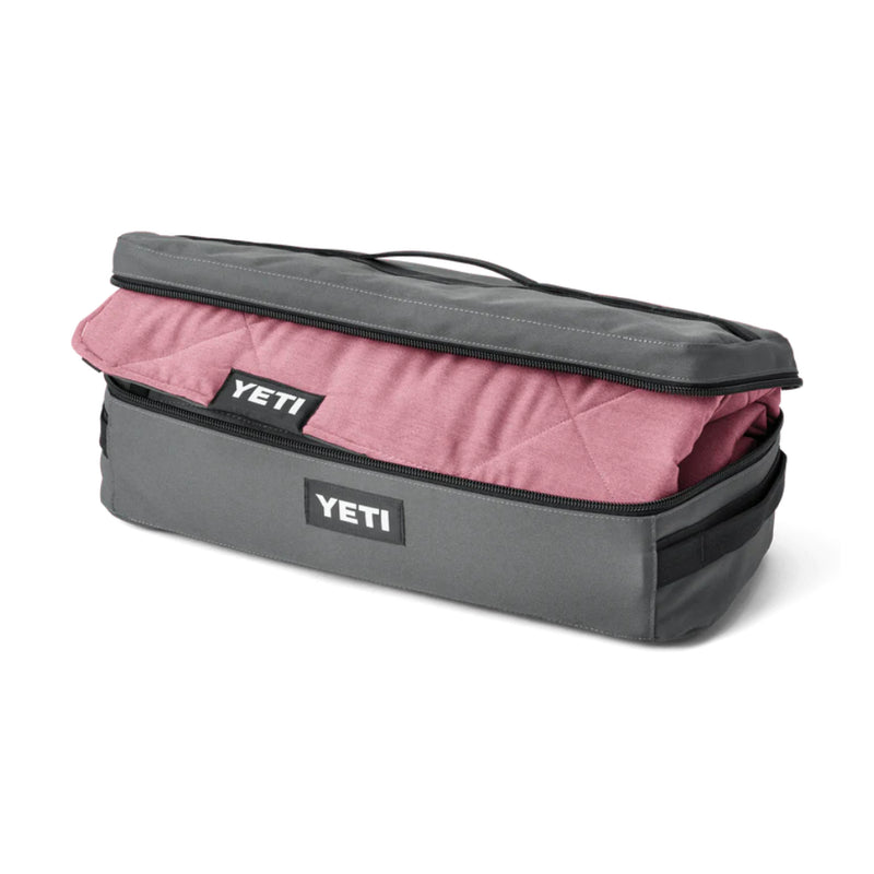 Fireside Red | YETI Lowlands Blanket. Shown Folded in Storage Bag. 